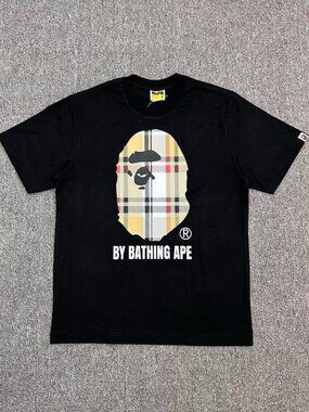 Bape Checkered Ape Head Short-Sleeve T-Shirt